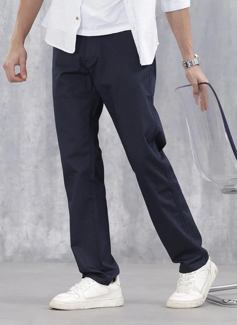 Men's Casual Straight Fit Jogger | Navy Blue